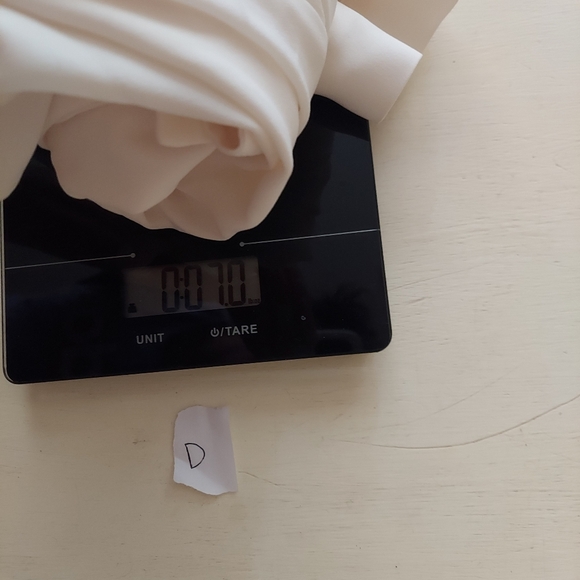 Investments white polyester button up blouse gold buttons long sleeve Sz small - Picture 6 of 6